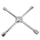 Deli EDL4416 16 Inch Cross Wrench – Heavy Duty Professional 4 Way Lug Wrench for Automotive Tire and Wheel Applications