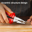 Deli EDL512008 8 Inch 200mm Insulated Labor Saving Combination Pliers – Heavy Duty VDE 1000V Electrical Combination Pliers for Professional Installation and Maintenance Work