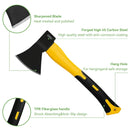 Deli EDL5712 800g Fiber Handle Axe – Professional Axe for Woodworking, Camping, Construction, Workshop, and Industrial Applications
