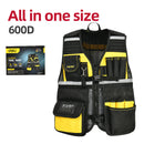 Deli EDL586113 Tool Vest – Heavy Duty Professional Utility Vest for Workshop, Construction, Electrical, and Industrial Applications, Max Load 5 KG