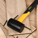 Deli EDL5916 16oz Rubber Hammer – Professional Rubber Mallet for Workshop, Carpentry, Construction, Assembly, and Industrial Maintenance Applications