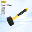 Deli EDL5916 16oz Rubber Hammer – Professional Rubber Mallet for Workshop, Carpentry, Construction, Assembly, and Industrial Maintenance Applications