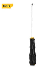 Deli EDL627006 PH2 6.0mm 150mm Phillips Go-Through Screwdriver – Heavy Duty Cr-V Hex Shank Impact-Resistant Tool for Mechanical, Automotive, and Workshop Applications
