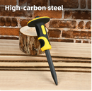 Deli EDL6412 4mm x 19mm x 305mm High Carbon Steel Chisel – Professional Woodworking and Metalworking Chisel with Protective Handle for Workshop, Carpentry, and Industrial Applications