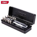 Deli EDL8901 13 Pcs Impact Driver Set – Heavy Duty S2 Steel Screwdriver Bits Kit for Drill & Impact Driver Use