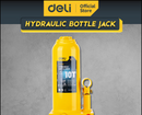 Deli EDQ71010 10T Hydraulic Bottle Jack – Heavy Duty Industrial Hydraulic Lifting Jack for Automotive, Construction and Workshop Use