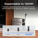 EcoFlow DELTA Pro 3 stacked with extra smart batteries showing expandable energy capacity options up to 12kWh