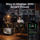 EcoFlow DELTA Pro 3 smartphone app interface showing real-time battery monitoring, 2000W input power, and Bluetooth Wi-Fi controls