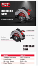 Efftool CS8185 1350W 185mm High-Quality Power Tool – Brand New Arrival, Durable &amp; Professional Electric Tool