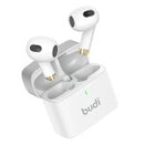 Budi EP17W Wireless Bluetooth Earbuds – True Wireless Earphones with Charging Case & HD Microphone