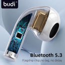 Budi EP17W Wireless Bluetooth Earbuds – True Wireless Earphones with Charging Case & HD Microphone