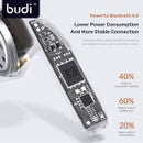 Budi EP17W Wireless Bluetooth Earbuds – True Wireless Earphones with Charging Case & HD Microphone