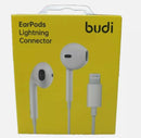 Budi EP20L Lightning Output Earphones – Wired Stereo Earbuds with Built-in Microphone and Remote for iPhone, iPad and Lightning-Enabled Devices