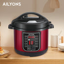 Ailyons EPC-601 6L Electric Pressure Cooker- Multi-Function Electric Pressure Cooker with Fast Cooking, Energy Efficiency, and Safety Protection Features