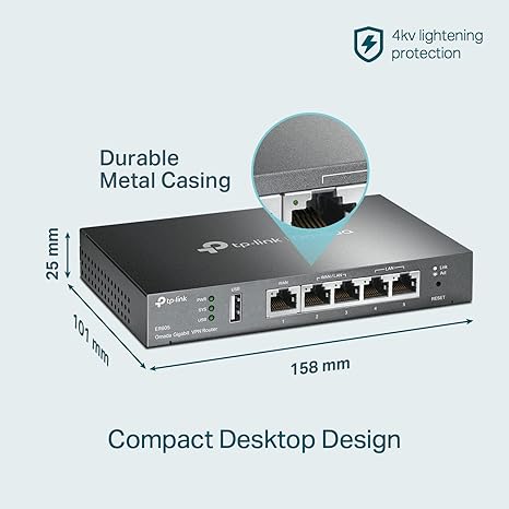 TP-Link ER605 Omada Gigabit VPN Router/Load Balancer