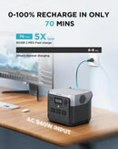 EcoFlow River 2 Pro Power Station 768 Wh Portable Power Station - ZMR620-B-UK