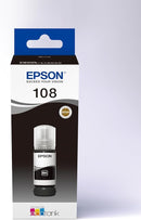 Epson 108 Black EcoTank Ink Bottle 70.0 ml - C13T09C14A