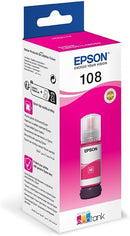 Epson 108  EcoTank Light Magenta ink bottle for Epson L8050, L18050 Printers- 70 ml - C13T09C64A