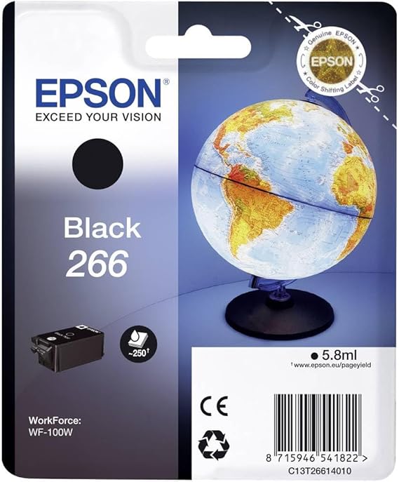 Epson 266 Singlepack Black ink cartridge for WF-100W - C13T26614010