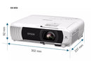 Epson EB-W55 WXGA 1280×800 3LCD 3600 Lumens HDMI Projector V11HB58042 – Professional High Brightness Business Projector for Office, Classroom, Presentation, and Home Use