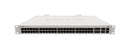 MikroTik CRS354-48G-4S+2Q+RM rear panel with dual power inputs