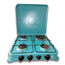 Eurochef EC-S31 3 Gas + 1 Electric Table Top Cooker – Heavy Duty Professional Cooker for Home, Workshop, and Industrial Kitchen Applications
