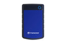 Transcend 2TB External Hard Drive USB 3.1 (TS2TSJ25H3B) – Shock-Resistant Portable HDD in Blue