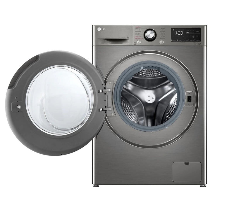 LG F4R3VYG6P 9 KG Front Load Washing Machine-Inverter Direct Drive Motor, Smart Diagnosis & Energy-Saving Performance