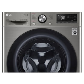 LG F4Y5EYGYPV 11 KG Front Load Washing Machine- Inverter Direct Drive, Smart & Energy Efficient