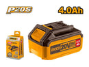 Ingco FBLI20021 20V 4.0Ah Lithium-Ion Battery Pack – High-Capacity Rechargeable Power Tool