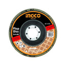 Ingco FD1153 115mm x 22.2mm P80 Flap Disc – Heavy Duty Abrasive Wheel for Metal Grinding & Finishing