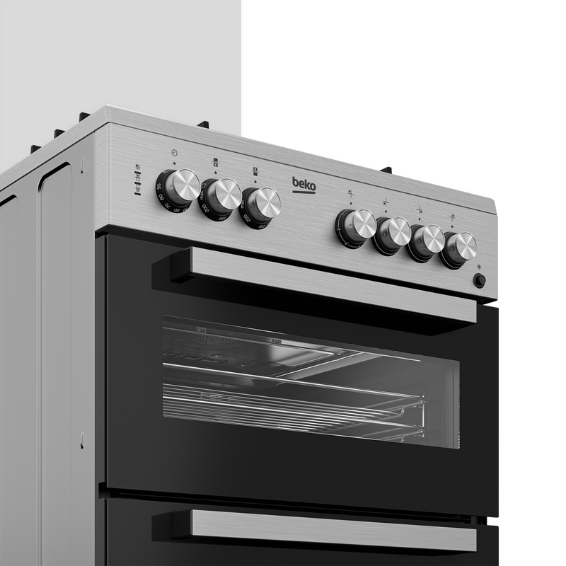 Beko FDF63110DXSL 3 in 1  Freestanding 60*60 Fan Heating with Grill Gas Cooker