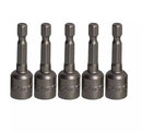 Fixtec FHID10 5PCS Magnetic Nut Socket Set – Heavy-Duty Ratchet Wrench Tool Kit for Car & DIY