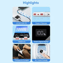 Vention FHKB0 Portable Power Bank - (Micro-USB + Type C + USB-A + USB-A Cables) 10000mAh 22.5W