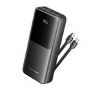Vention FHPB0 Portable Power Bank - (Micro-USB + USB-C + USB-A + USB-A) with Built-in USB-C and Lightning Cables 20000mAh 22.5W