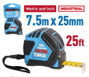 Fixtec FHSMT575 Steel Measuring Tape 5m 16ft Heavy-Duty Durable Tape Measure for Construction DIY and Professional Use
