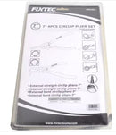 FIXTEC FHCPS3007 Circlip Pliers Set – 4-Piece 7" Internal & External Snap Ring Pliers for Mechanics