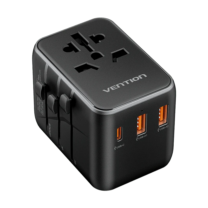 Vention FJEB0 Universal Travel Charging Adapter (20W/18W/18W)