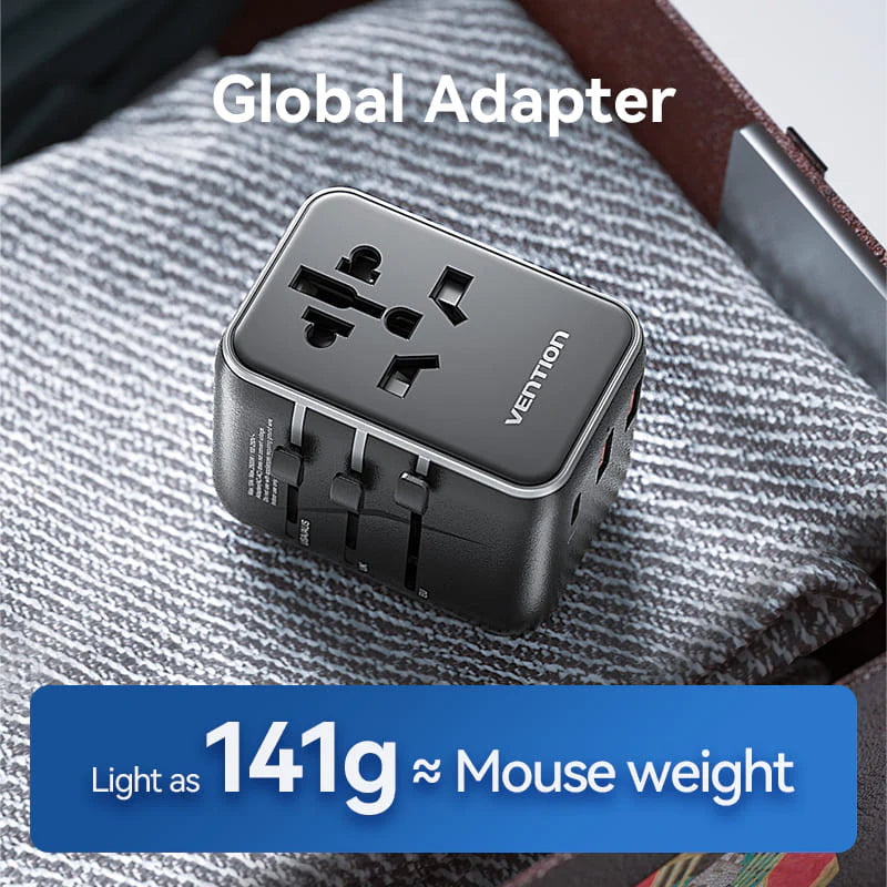 Vention FJEB0 Universal Travel Charging Adapter (20W/18W/18W)