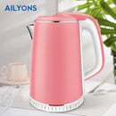 AILYONS FK-0306 1.8L Stainless Steel Electric Kettle – Rapid Boil, Durable Stainless Steel, Easy-Pour Spout, Ideal for Home, Office & Commercial Use