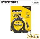 Uyustools FLG9075 7.5M Steel Measuring Tape – Durable Rubber Coated, Precision Markings, Heavy-Duty Construction