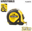 Uyustools FLG9075 7.5M Steel Measuring Tape – Durable Rubber Coated, Precision Markings, Heavy-Duty Construction
