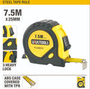 Uyustools FLG9075 7.5M Steel Measuring Tape – Durable Rubber Coated, Precision Markings, Heavy-Duty Construction