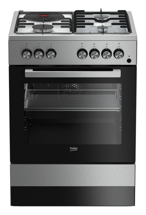 Beko FSET63110DX 3 in 1  Freestanding 60*60 Fan-assisted Dual-Fuel Conventional Gas Cooker