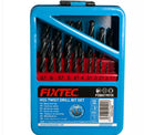 Fixtec FDBG1901K 19-Piece HSS Drill Bit Set – High-Speed Steel Bits for Metal, Wood & Plastic