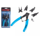 Fixtec FHCPS05 Circlip Pliers Set – 4-Piece 6" Internal & External Snap Ring Pliers