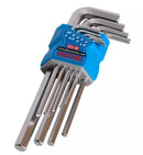 Fixtec FHHK1019 9-Pcs Hex Key Allen Wrench Set – Mid-Length Arms for Precision Fastening