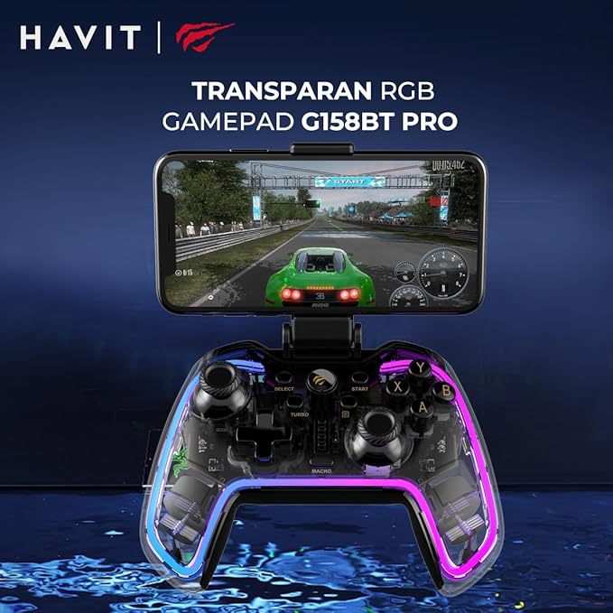 Havit G158BT Pro BT Remote Wireless Joystick PC Tablet Gamepad Android Mobile Cell Phone Game Controller for PS4, PS3