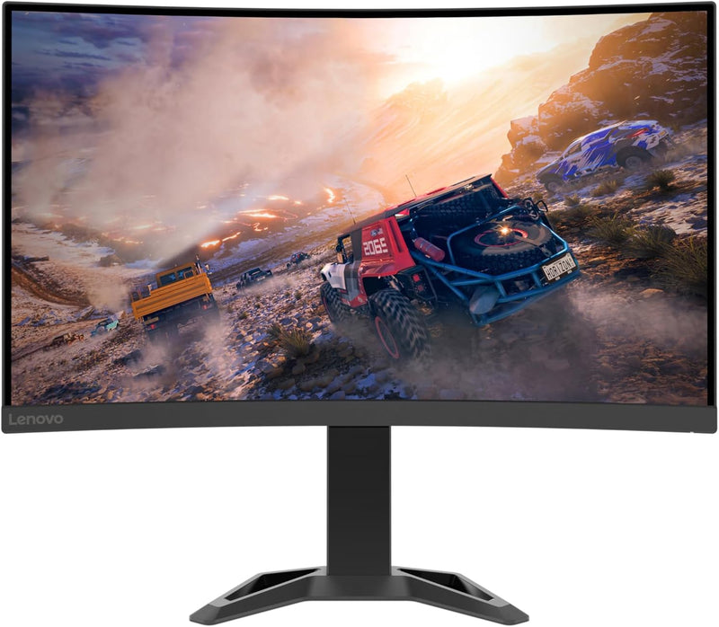 Lenovo G27qc-30 QHD 27-Inch Curved Gaming Monitor - 2560 x 1440 Screen, 1ms Response Time, HDMI, DisplayPort, Height Adjustable