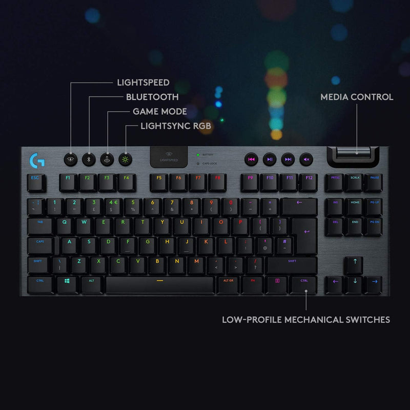 Logitech G G915 TKL Lightspeed Wireless RGB Mechanical Gaming Keyboard